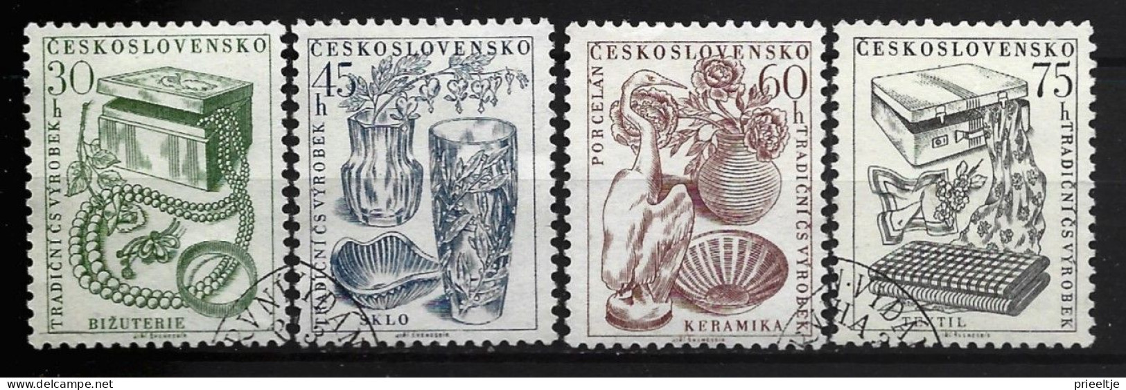 Ceskoslovensko 1956 Luxury Industries   Y.T. 844/847  (0) - Used Stamps