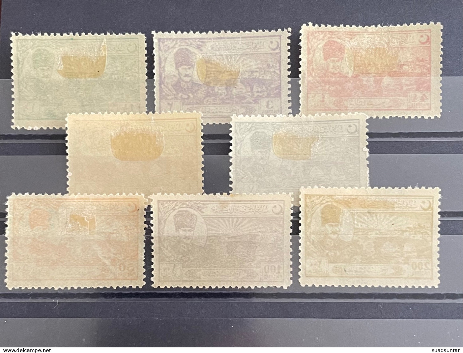 1924 Lausanne Treaty Of Peace Stamps MH (unfolded) Isfila 1129/1136 - Ongebruikt