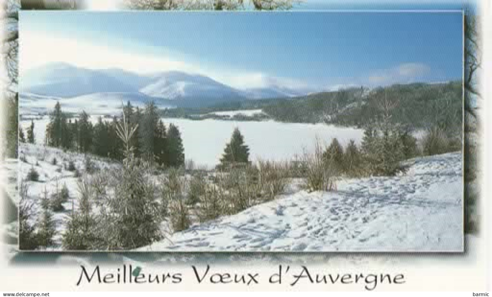 MIGNONETTE, NOUVEL AN, PAYSAGE HIVERNAL D AUVERGNE COULEUR REF 15160 - Anno Nuovo