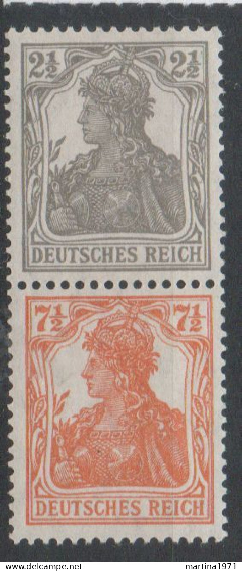 Z186/ Deutsches Reich Zusammendruck S11a Geprüft Infla Berlin Postfrisch/ ** - Libretti & Se-tenant