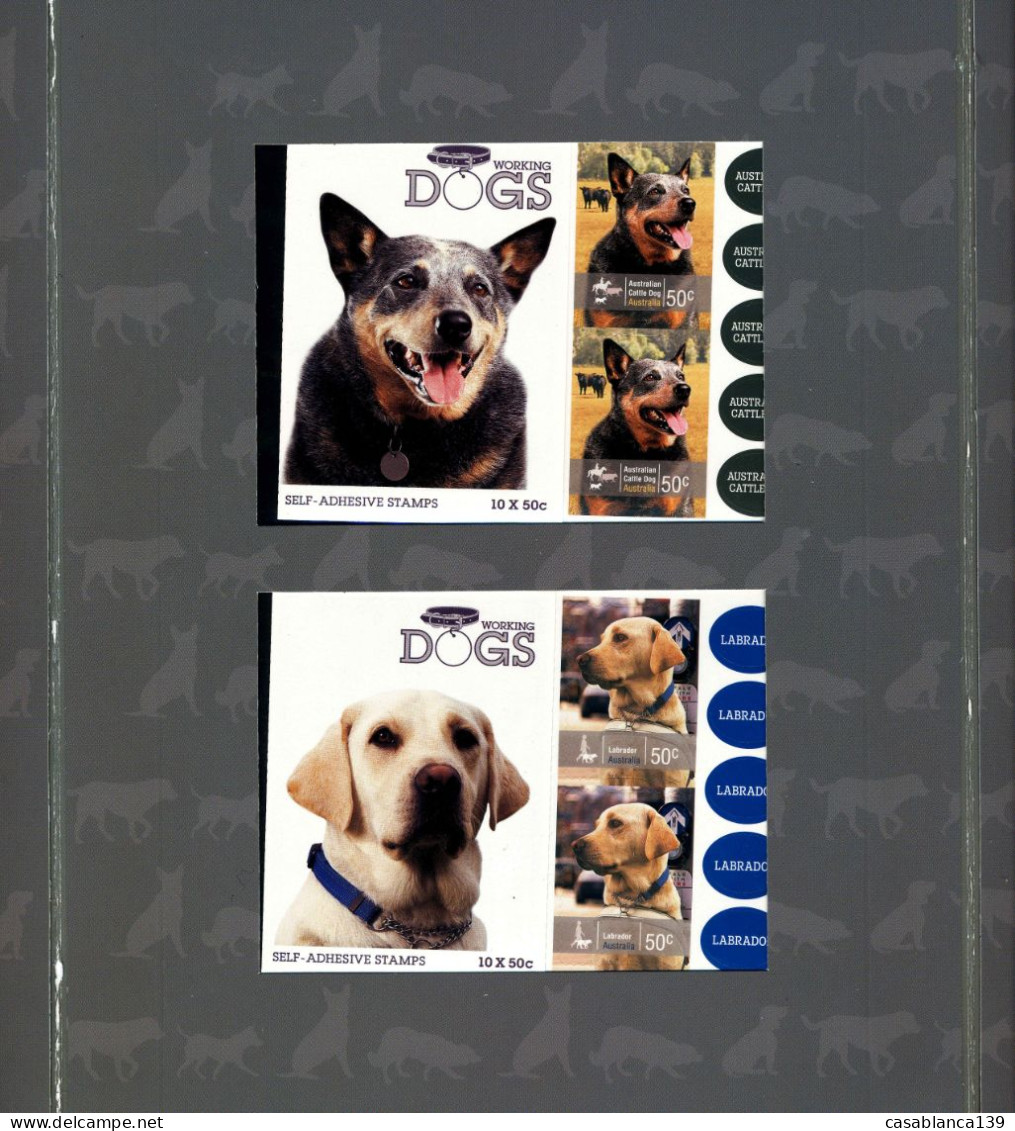 Australia 2000, Working Dogs, Folder With 6 Mini Sheets Of 10 Self Adhesive Sheets In Attractive Folder, Unique Edition - Briefe U. Dokumente
