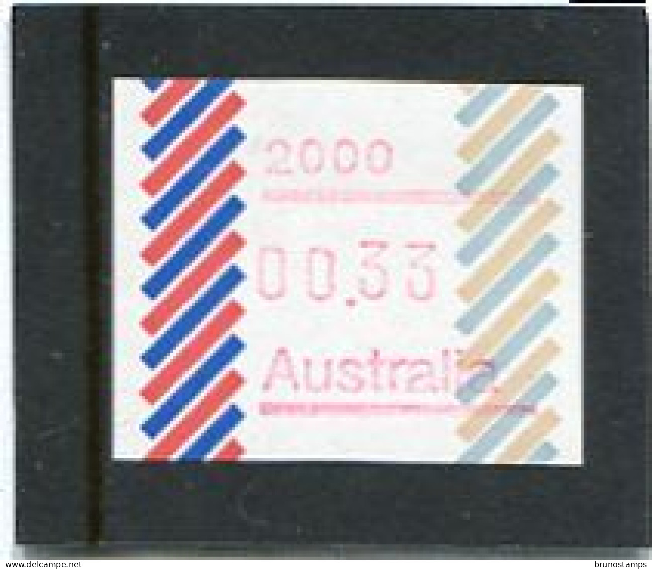 AUSTRALIA - 1984  33c  FRAMA  BARRED EDGE  POSTCODE 2000 (SYDNEY)  MINT NH - Automatenmarken [ATM]