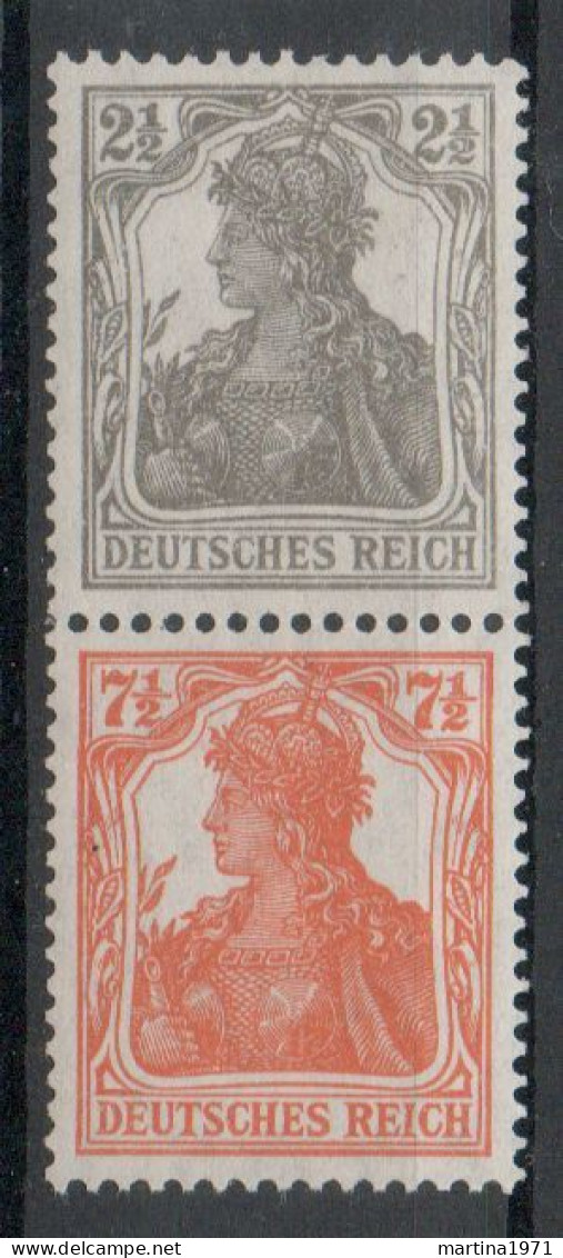 Z190/ Deutsches Reich Zusammendruck S11b Signiert Postfrisch/ ** - Booklets & Se-tenant