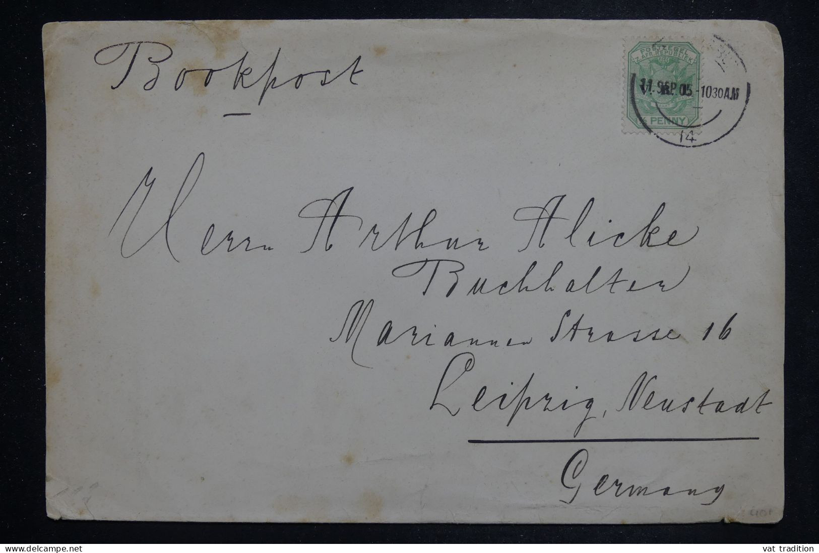 TRANSVAAL - Enveloppe Pour L'Allemagne En 1905  -  L 151118 - Transvaal (1870-1909)