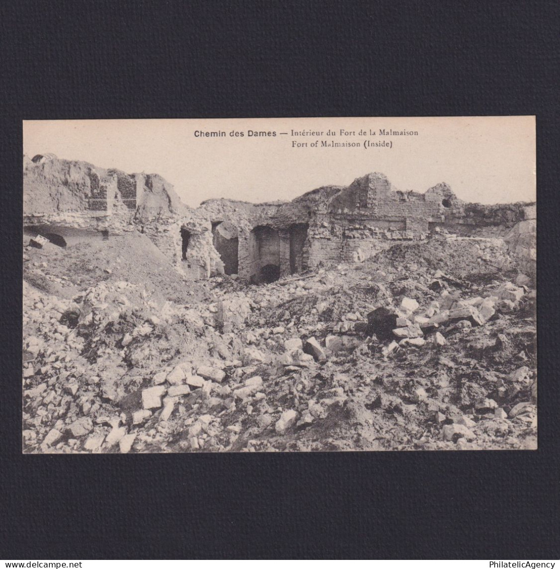 FRANCE, Postcard WWI, Chemin Des Dames, Interieur Du Fort De La Malmaison, Unused - Weltkrieg 1914-18