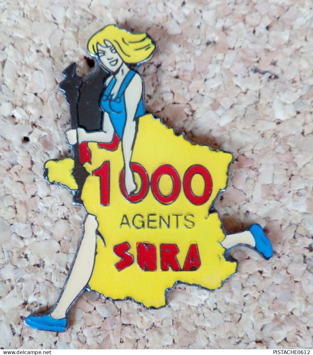 Pin's 1000 Agents SNRA Pièces Détachées Et  Pneus Pin-ups - Other & Unclassified