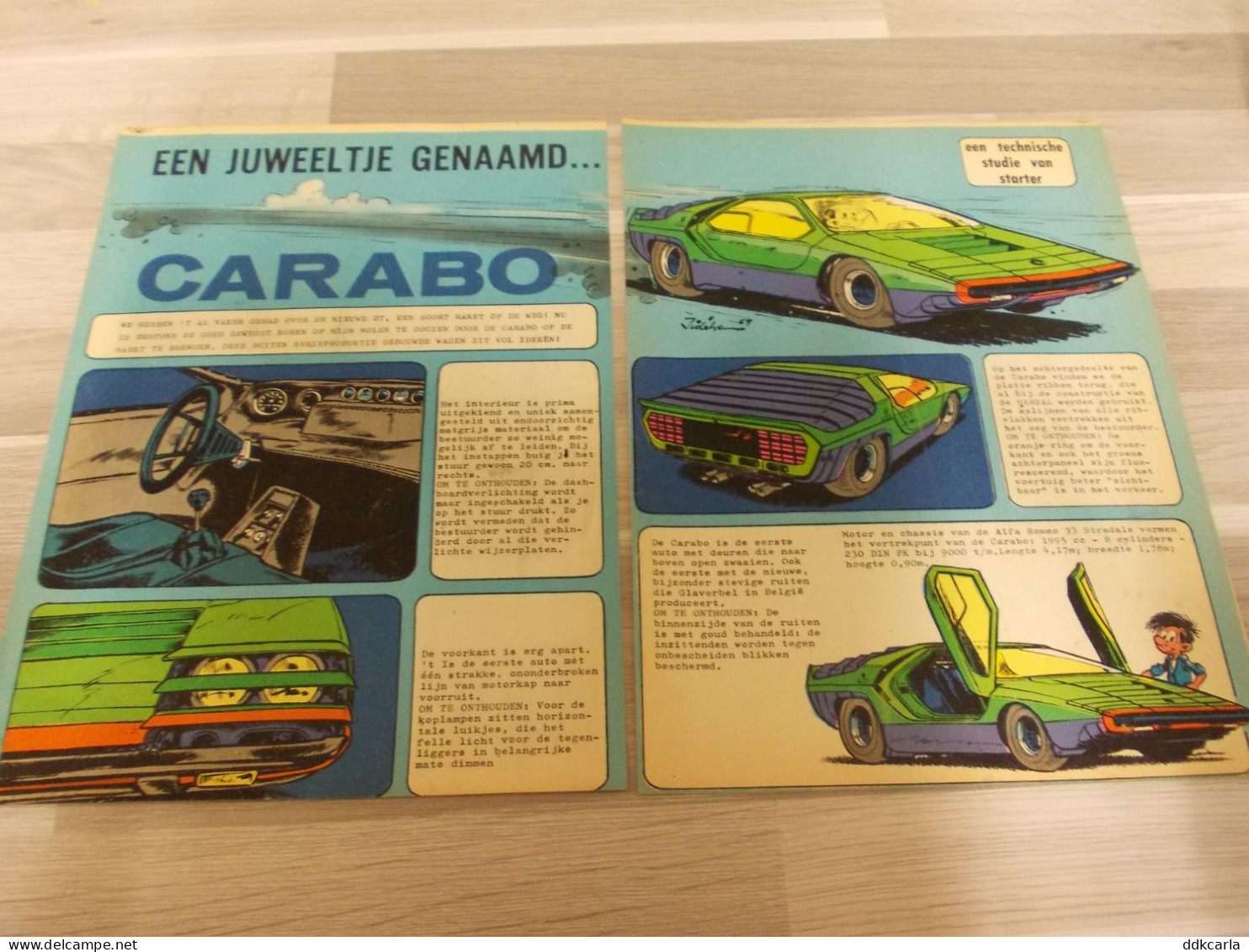 Reportage Uit Oud Tijdschrift 1969 - Van Bertone De Nieuwe GT CARABO - Non Classés