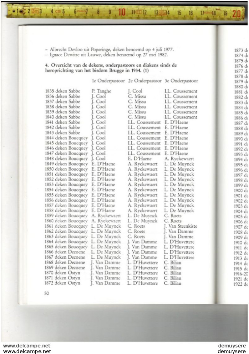 LADE 80 - 0303 29 -10-5-  NEGENHONDERD JAAR SINT VEDASTUS MENEN 1087-1978 - Mw; D; Ledure-aps - 128 Blz; - Geschiedenis