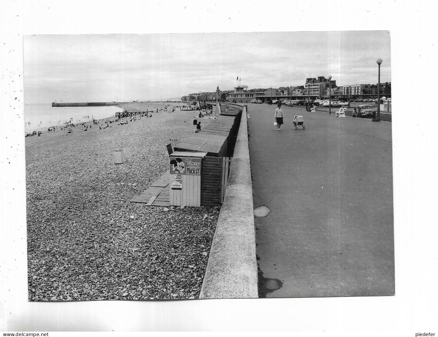 76 - RARE Photo De DIEPPE  ( S.M. ) " Promenade Et Plage "  Cliché Dussol Pour L' édition Par  Lapie - Dieppe