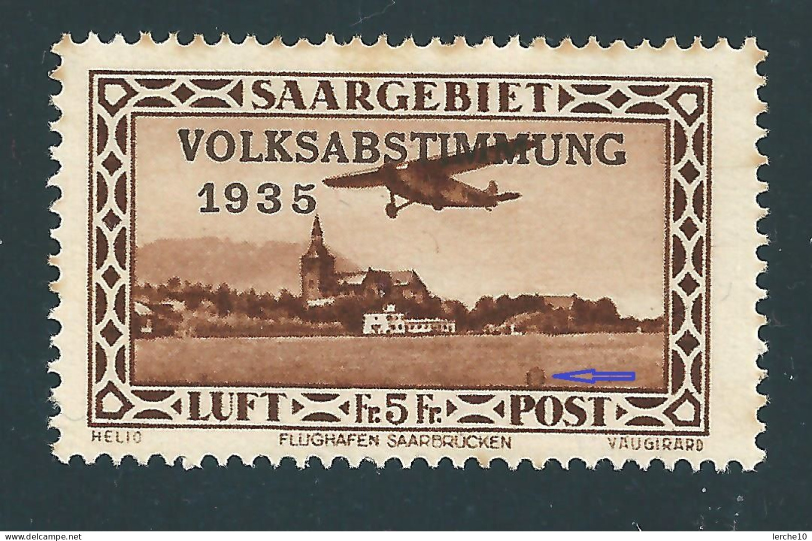 Saar MiNr. 198 Abart  (sab23) - Ongebruikt