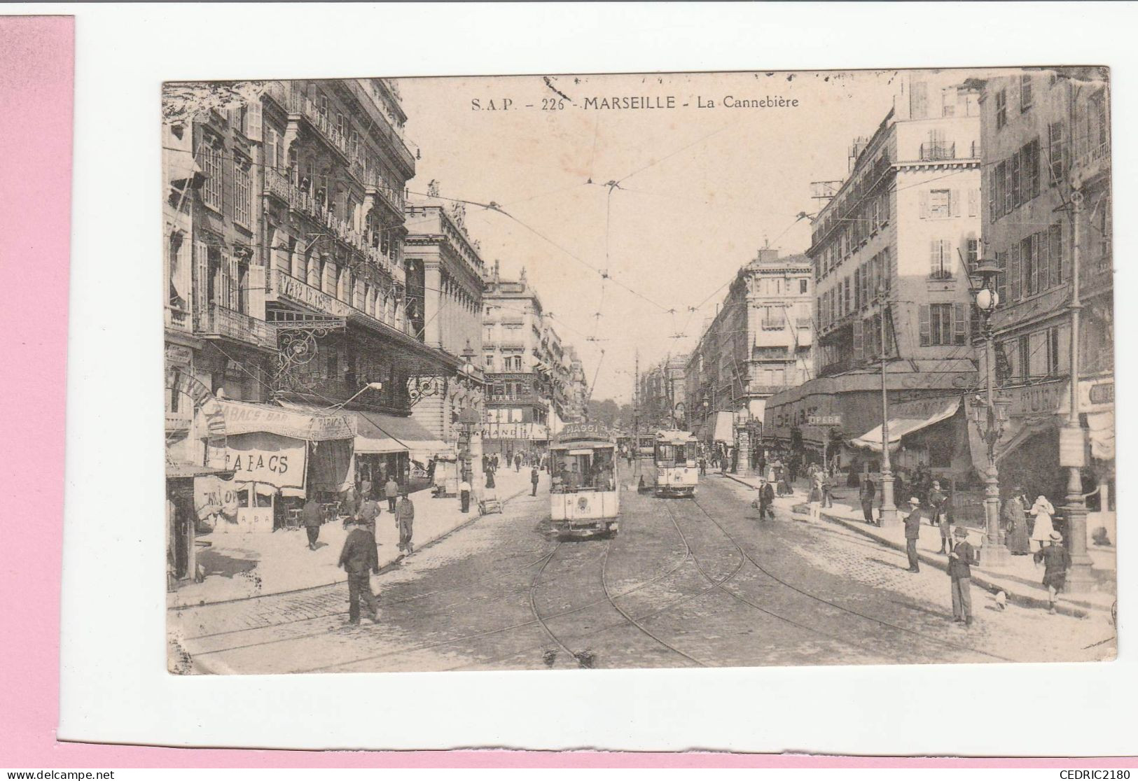 MARSEILLE LA CANNEBIERE ANIMEE - Canebière, Centre Ville