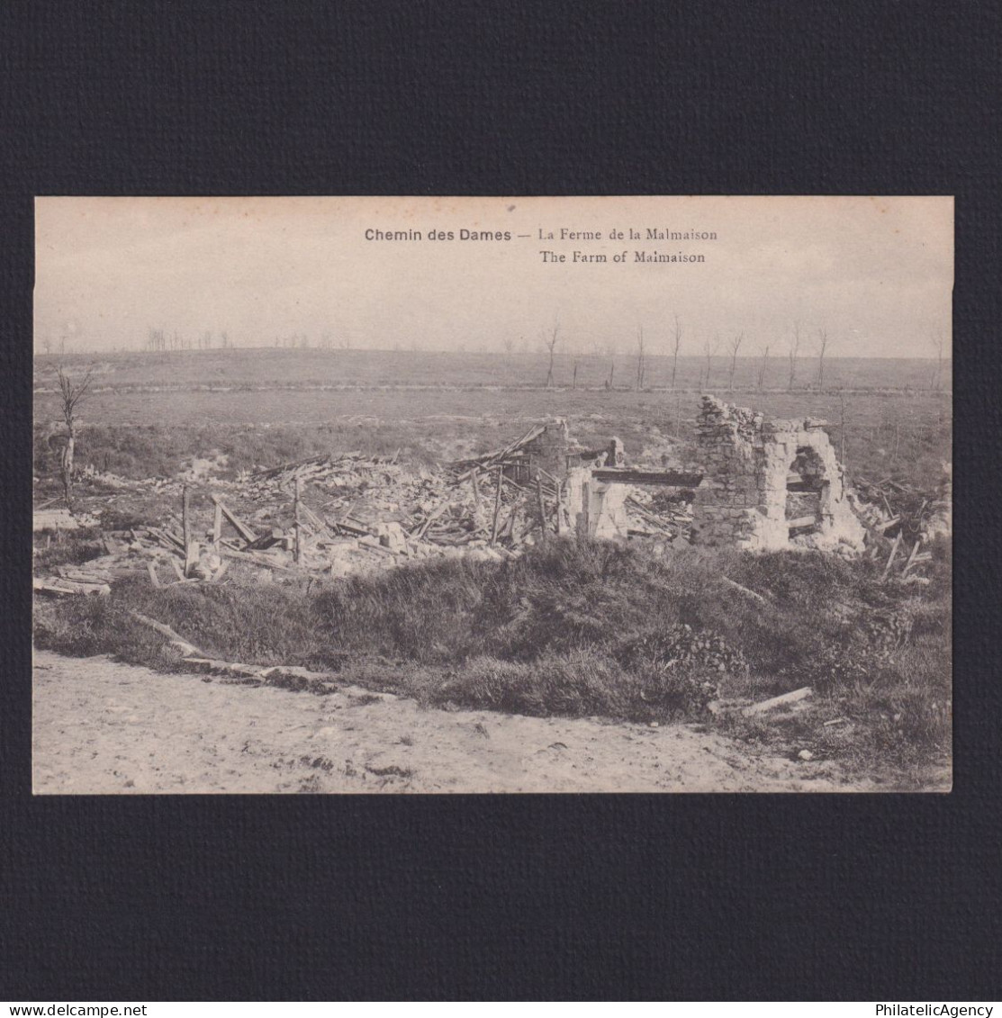 FRANCE, Postcard WWI, Chemin Des Dames, La Ferme De La Malmaison, Unused - Weltkrieg 1914-18