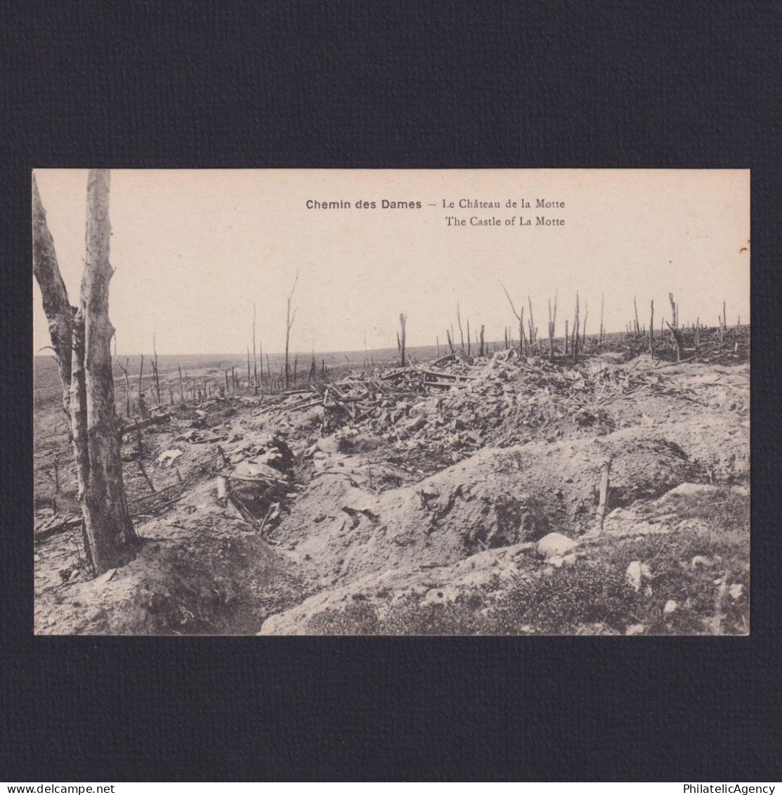 FRANCE, Postcard WWI, Chemin Des Dames, Le Chateau De La Motte, Unused - War 1914-18