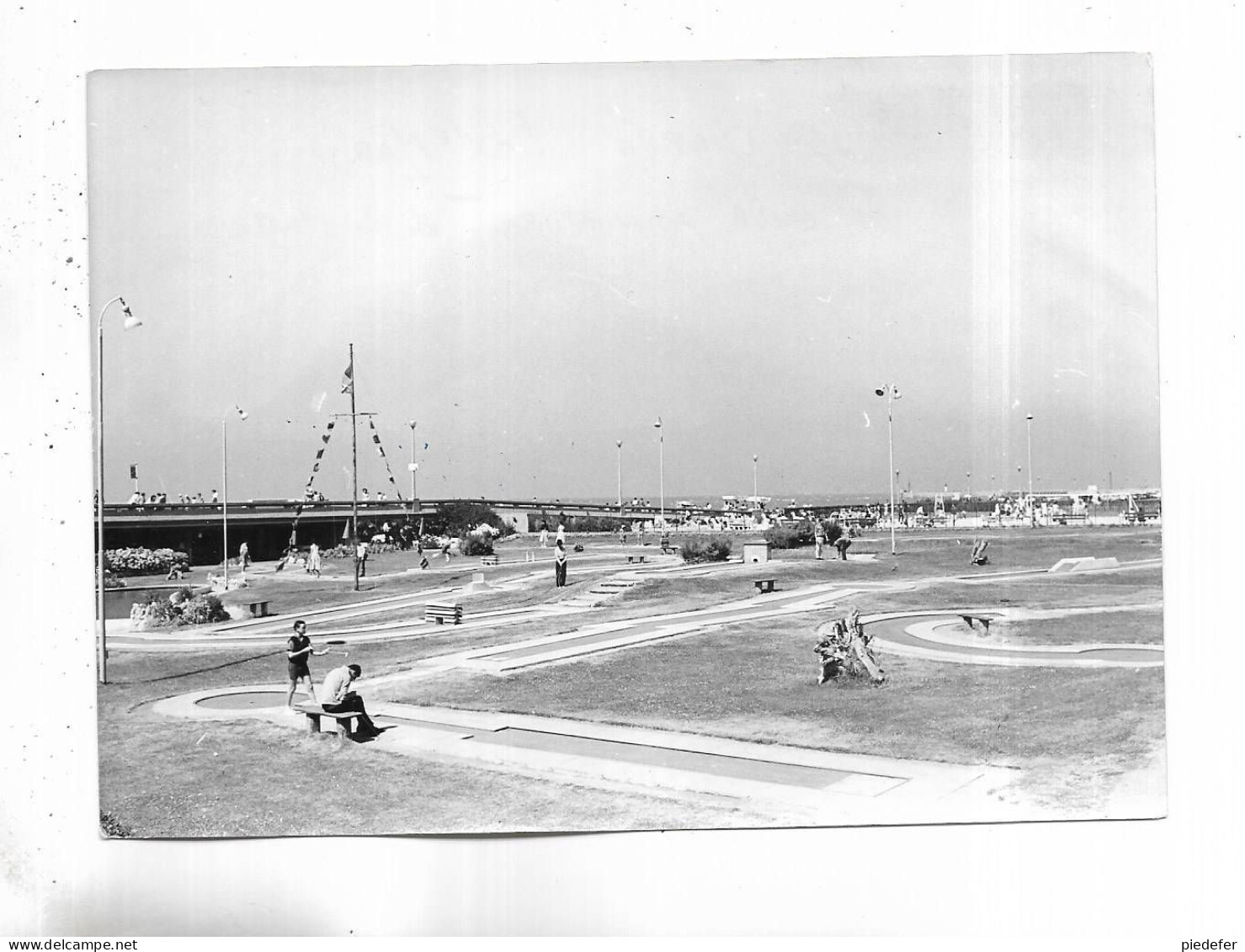 76 - RARE Photo De DIEPPE  ( S.M. ) " Le Golf Miniature De La Plage "  Cliché Dussol Pour L' édition Par  Lapie - Dieppe