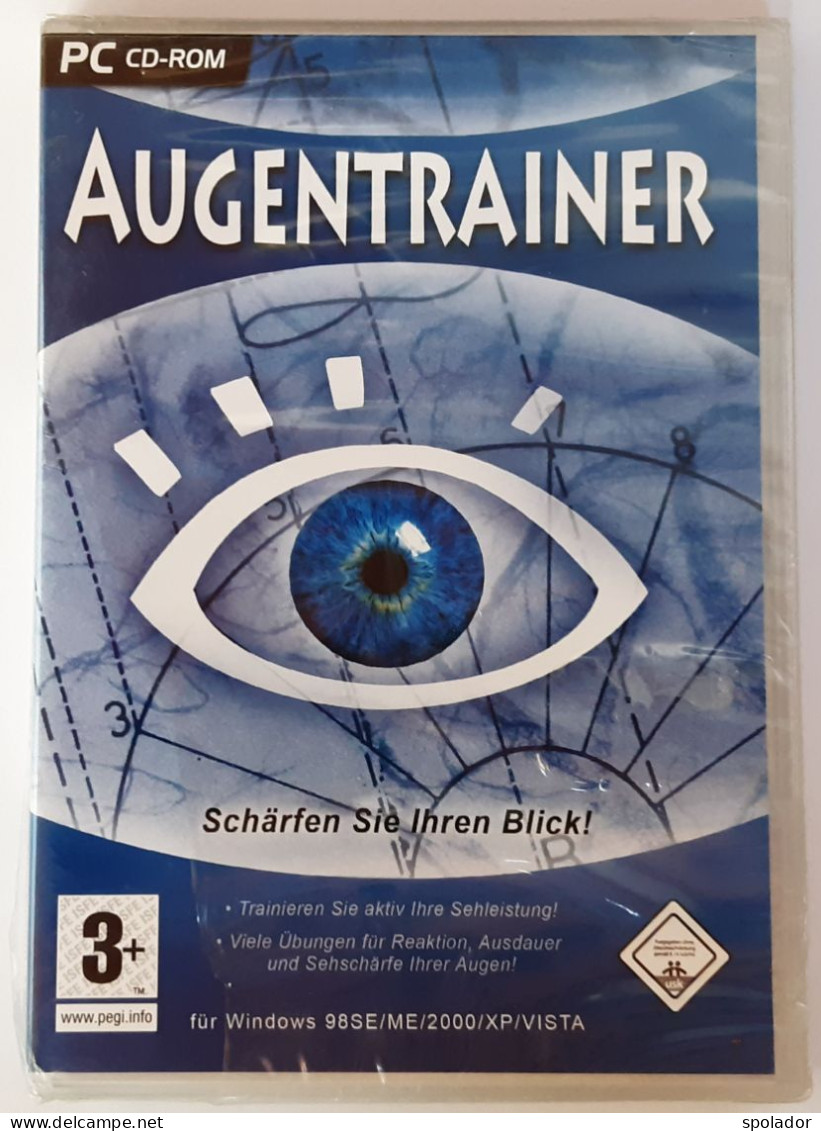 PC-Software: Augentrainer-PC CD-ROM-Game-Eye Training-Improve Eye Performance-New - Giochi PC