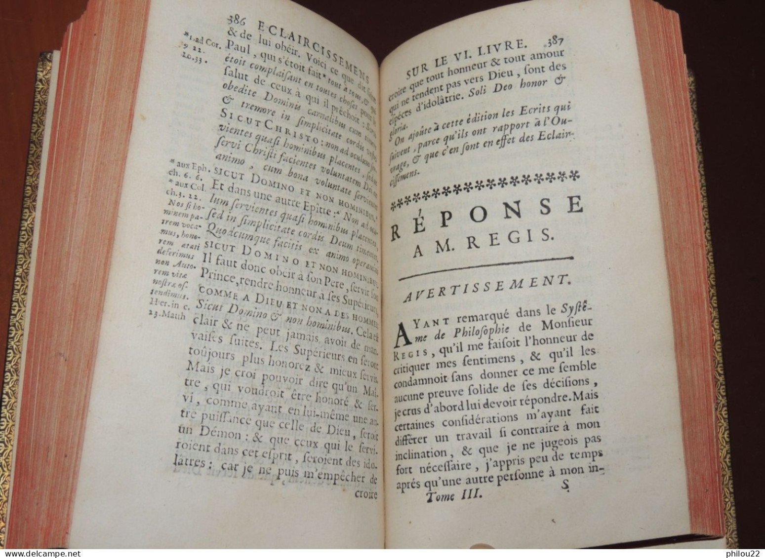 MALEBRANCHE  De la Recherche de la vérité... Philosophie  Théologie  3 vol. 1700