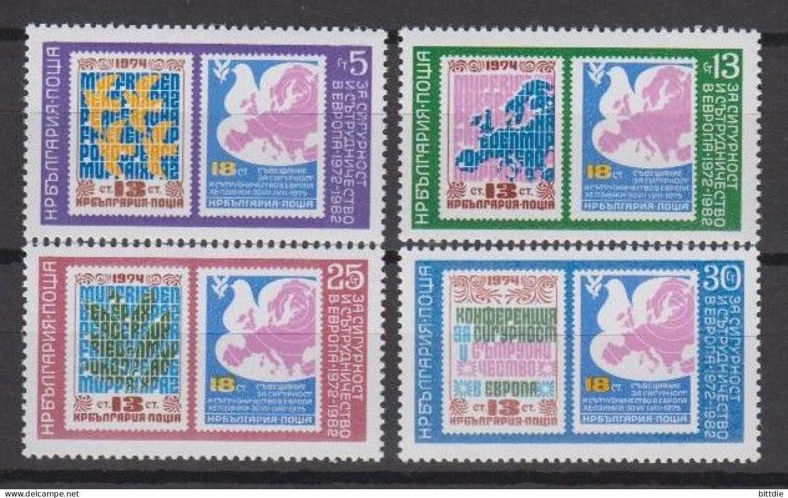 Bulgarien, KSZE  3119/22 , Xx   (A6.1712) - Unused Stamps