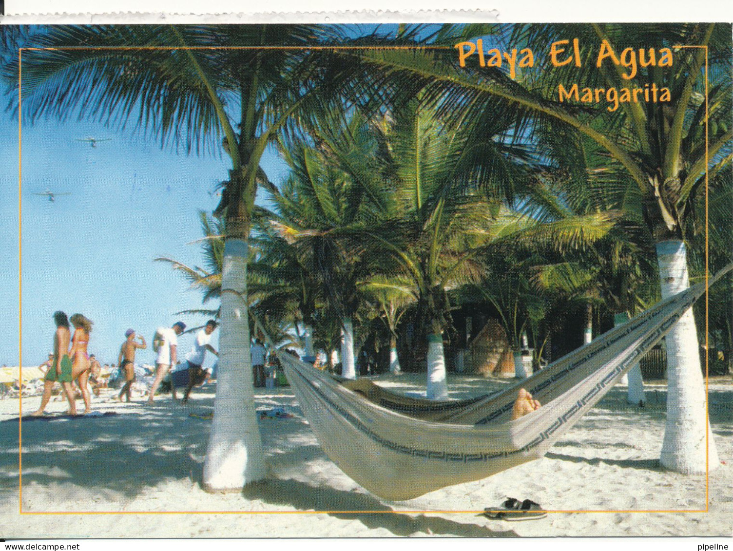 Venezuela Postcard Sent To Denmark 6-12-2004 (Playa El Agua Isle De Margarita) - Venezuela