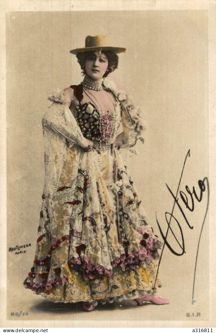 CPA Otéro Artiste Théâtre Grande Cocotte Glamour Reutlinger - Entertainers