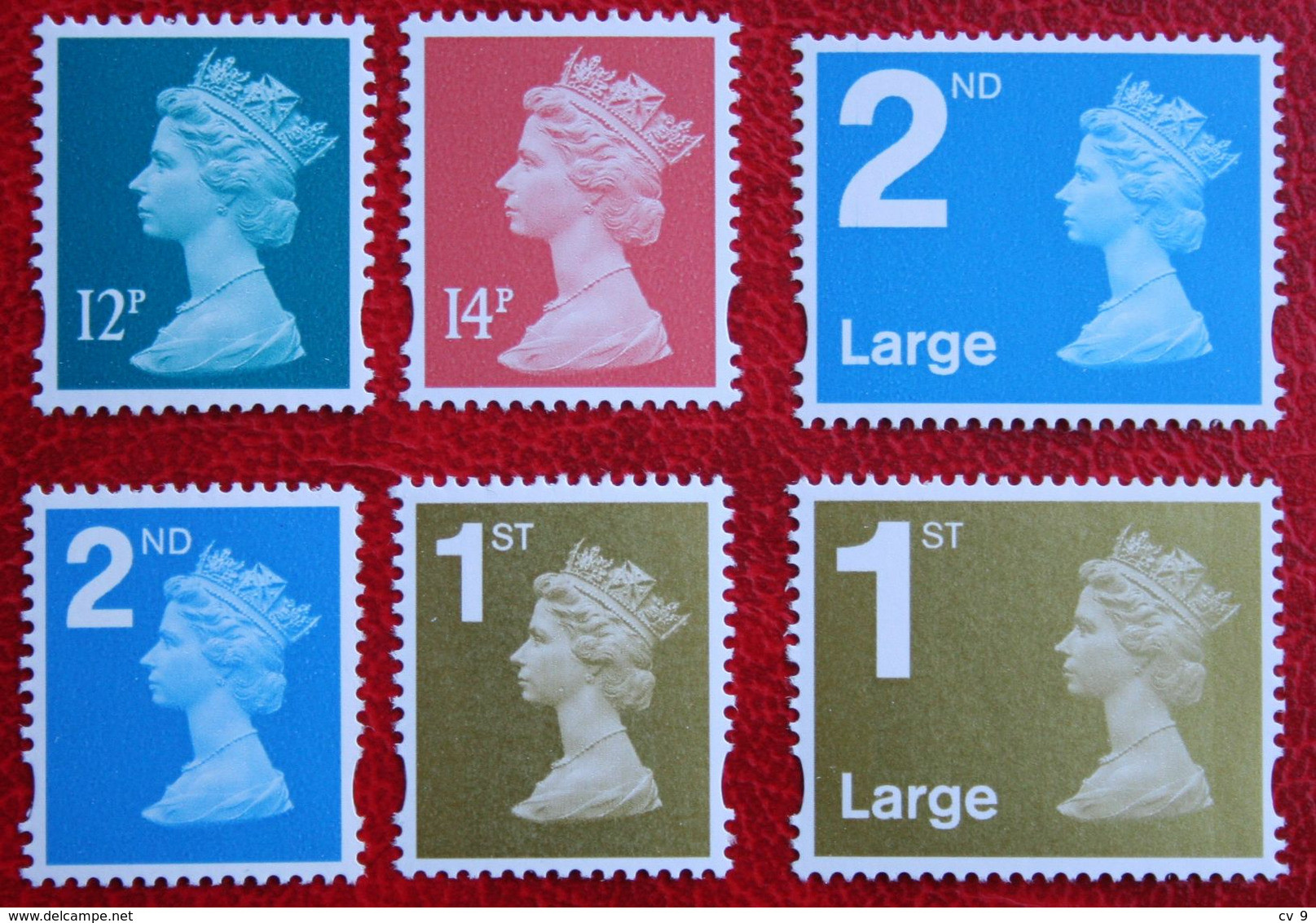 Machin QE II Definitives 12p 14p Large 1st (Mi 2430-2435) 2006 POSTFRIS MNH ** ENGLAND GRANDE-BRETAGNE GB GREAT BRITAIN - Neufs