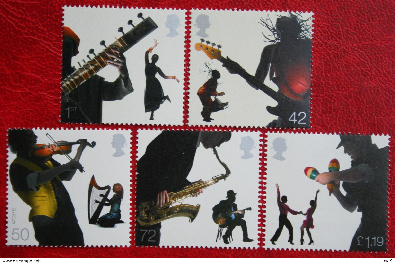 Musicians & Dancers Music Muzik Violin Gita (Mi 2446-2450) 2006 POSTFRIS MNH ** ENGLAND GRANDE-BRETAGNE GB GREAT BRITAIN - Neufs