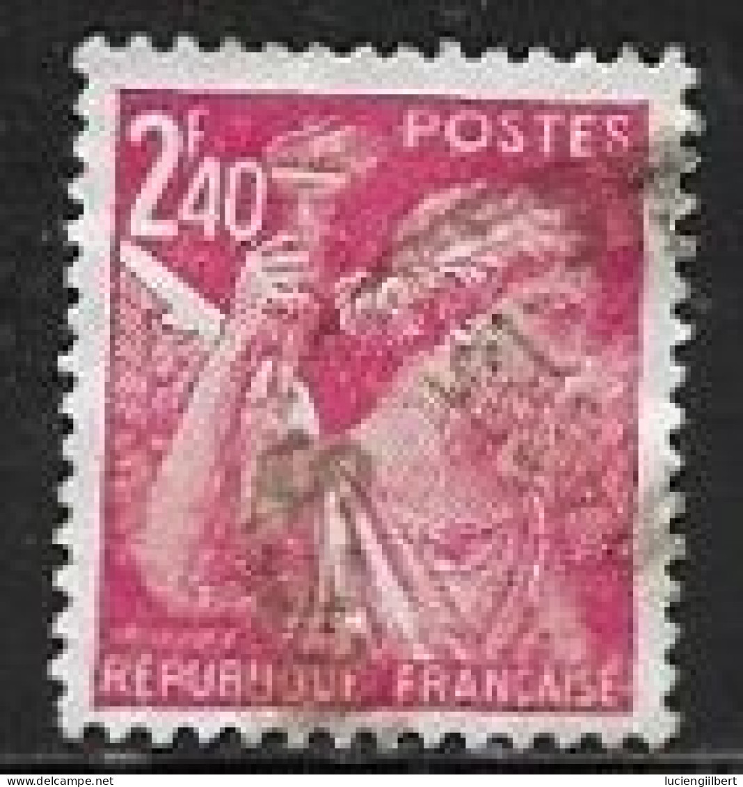 TIMBRE N° 654  -   TYPE PAIX    -  OBLITERE  -  1944 - Usados