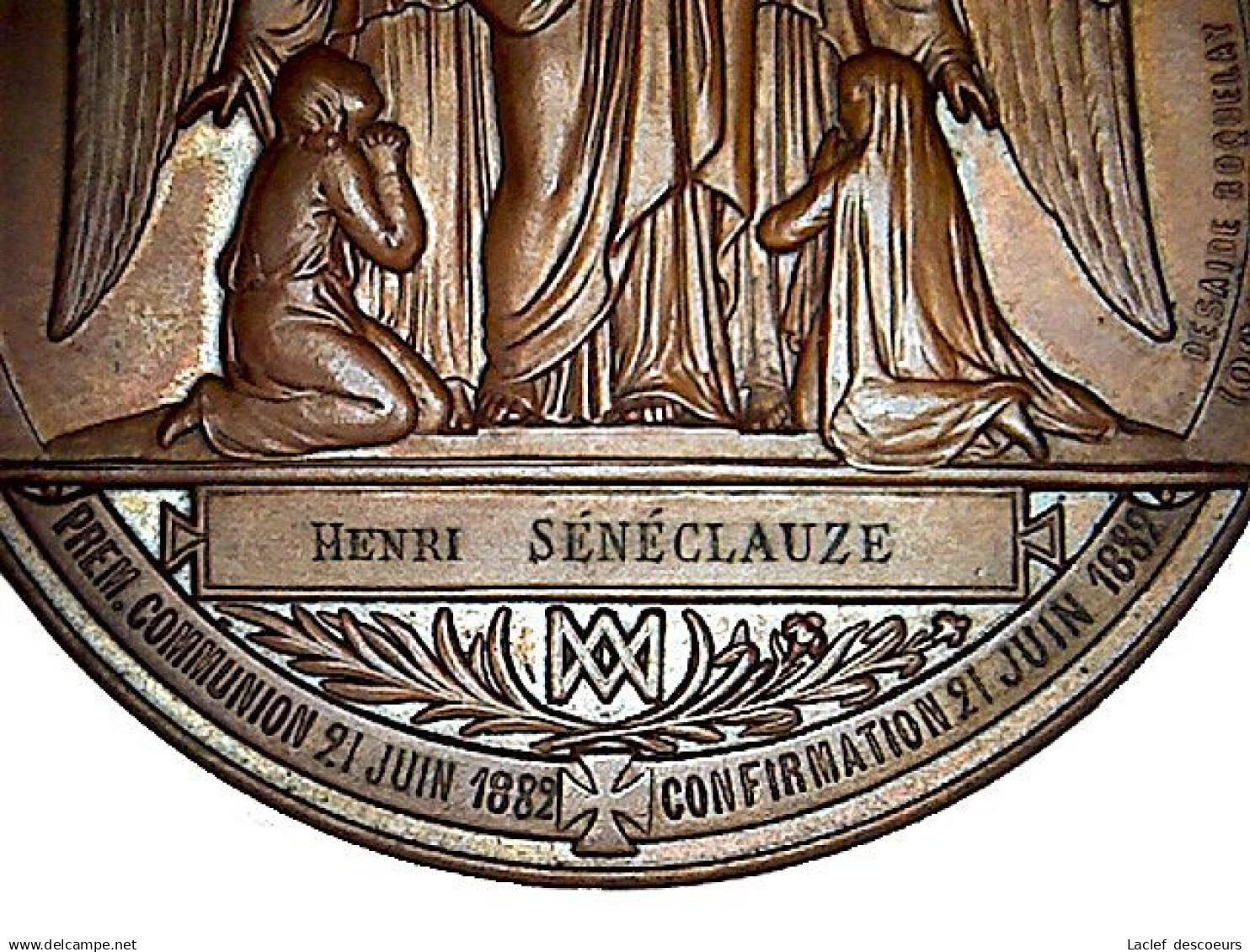 Médaille De Baptême, Communion Et Confirmation. - Religion & Esotericism