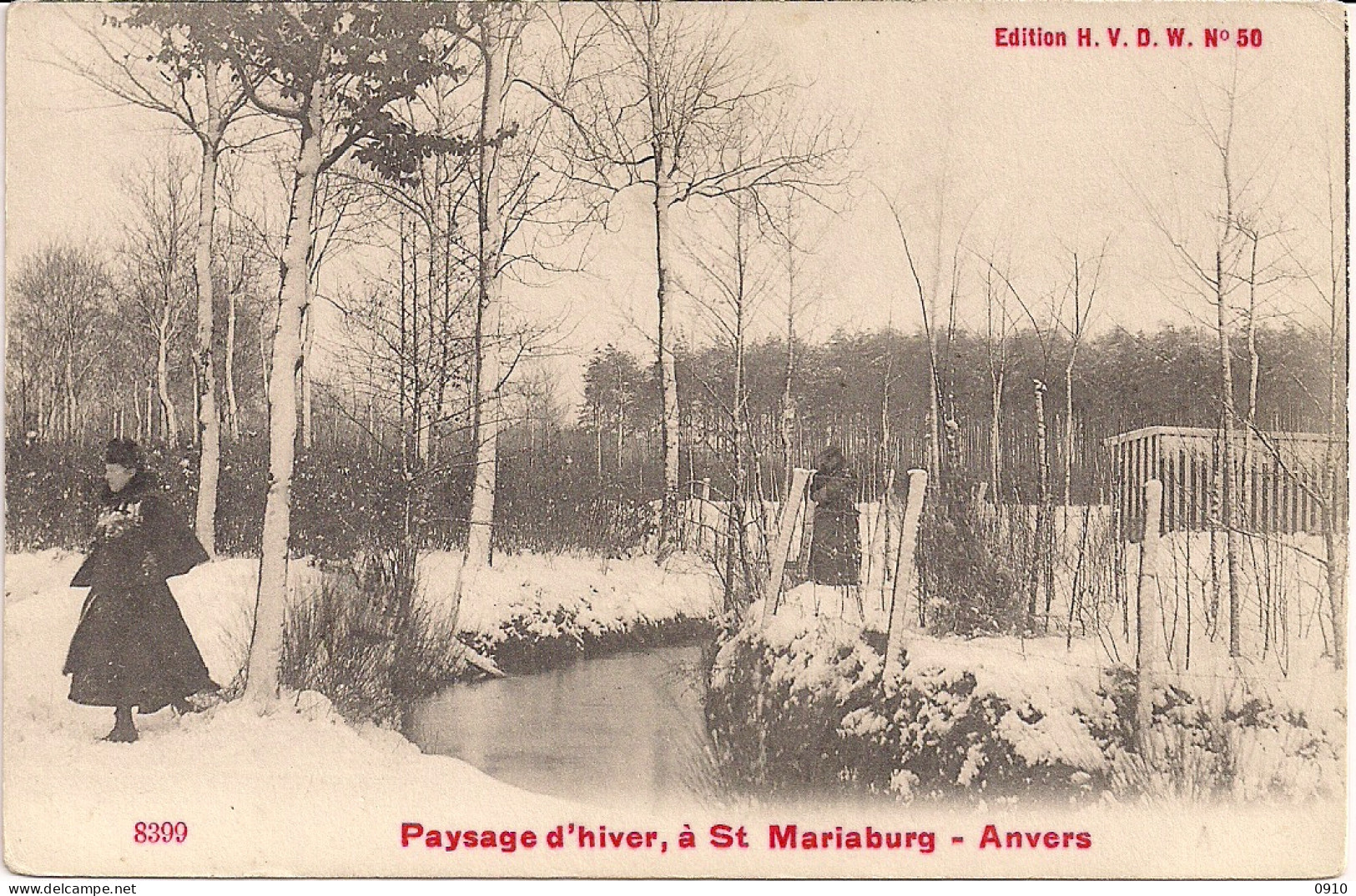 MARIABURG-EKEREN-BRASSCHAAT " PAYSAGE D'HIVER " Edition H.V.D.W.N°50 - Antwerpen