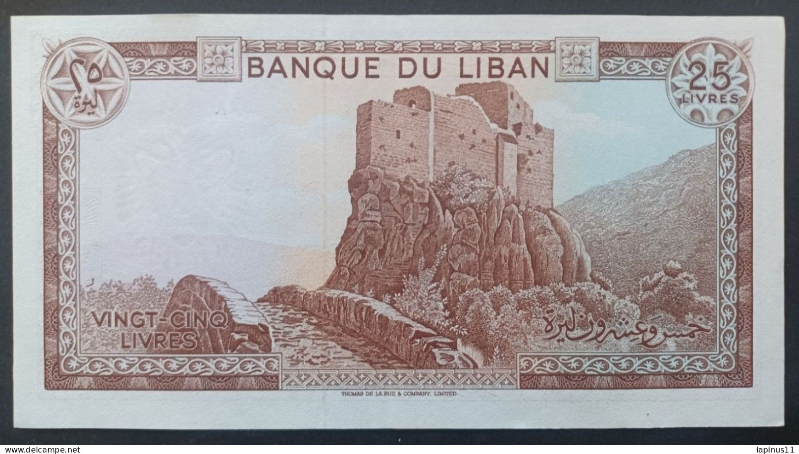 BANKNOTE LEBANON لبنان LIBAN 1973 25 LIVRES NOT CIRCULATED - Libano