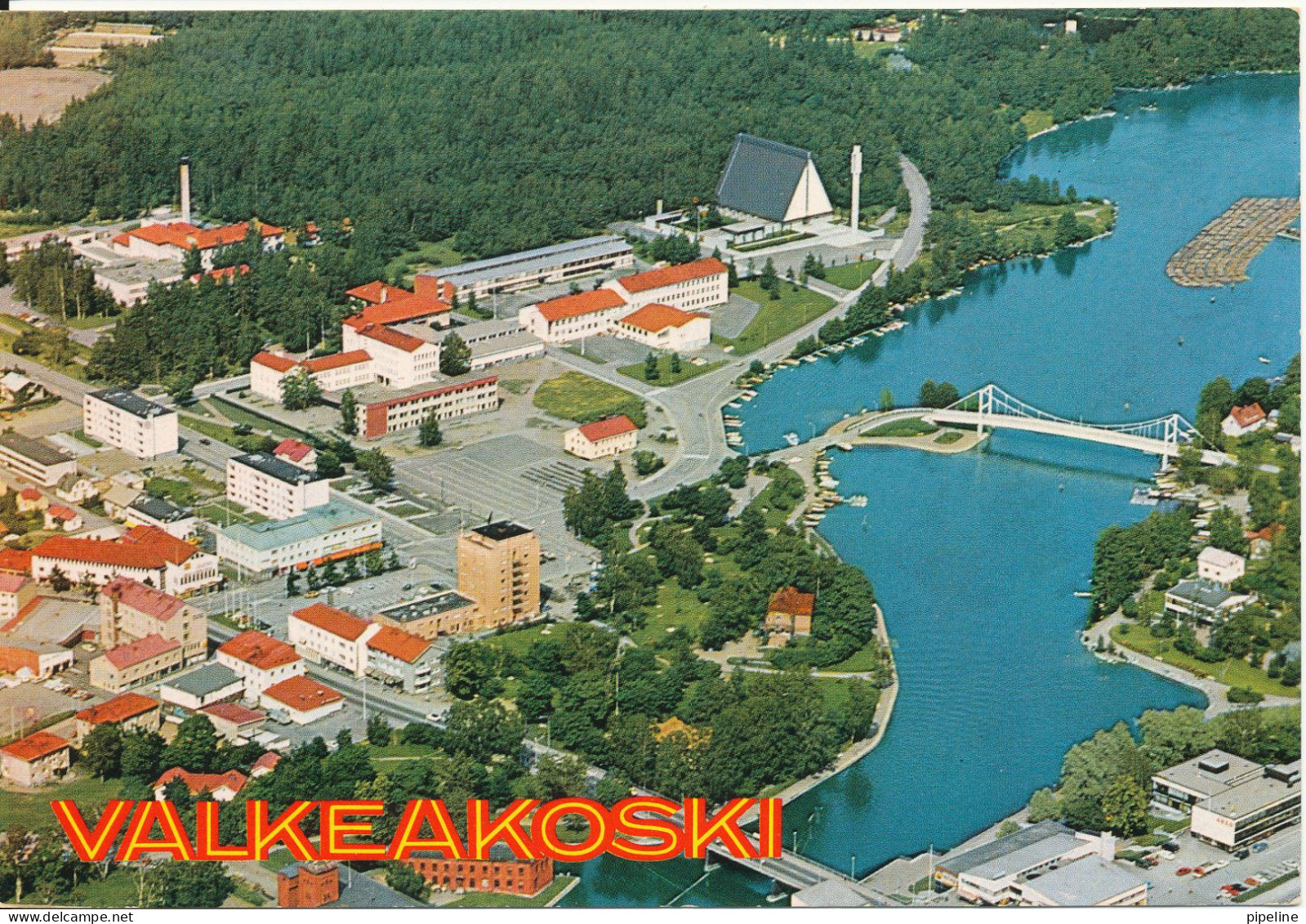 Finland Postcard Sent To Switzerland 4-7-1977 (Valkeakoski) - Finlandia