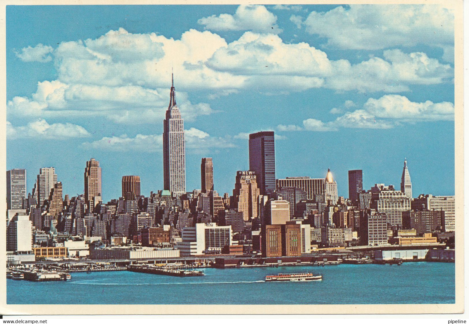 USA Underpaid Postcard Sent To Denmark 21-4-1981 Postal Due T And Danish Meter Cancel 11-6-1981 (Midtown From New Jersey - Autres & Non Classés