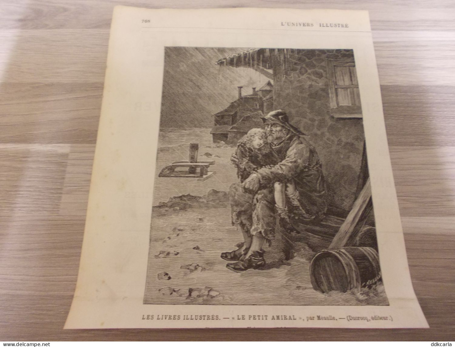 Gravure Uit Oud Tijdschrift 1891 - Les Livres Illustrés - Un Petit Amiral - Non Classés