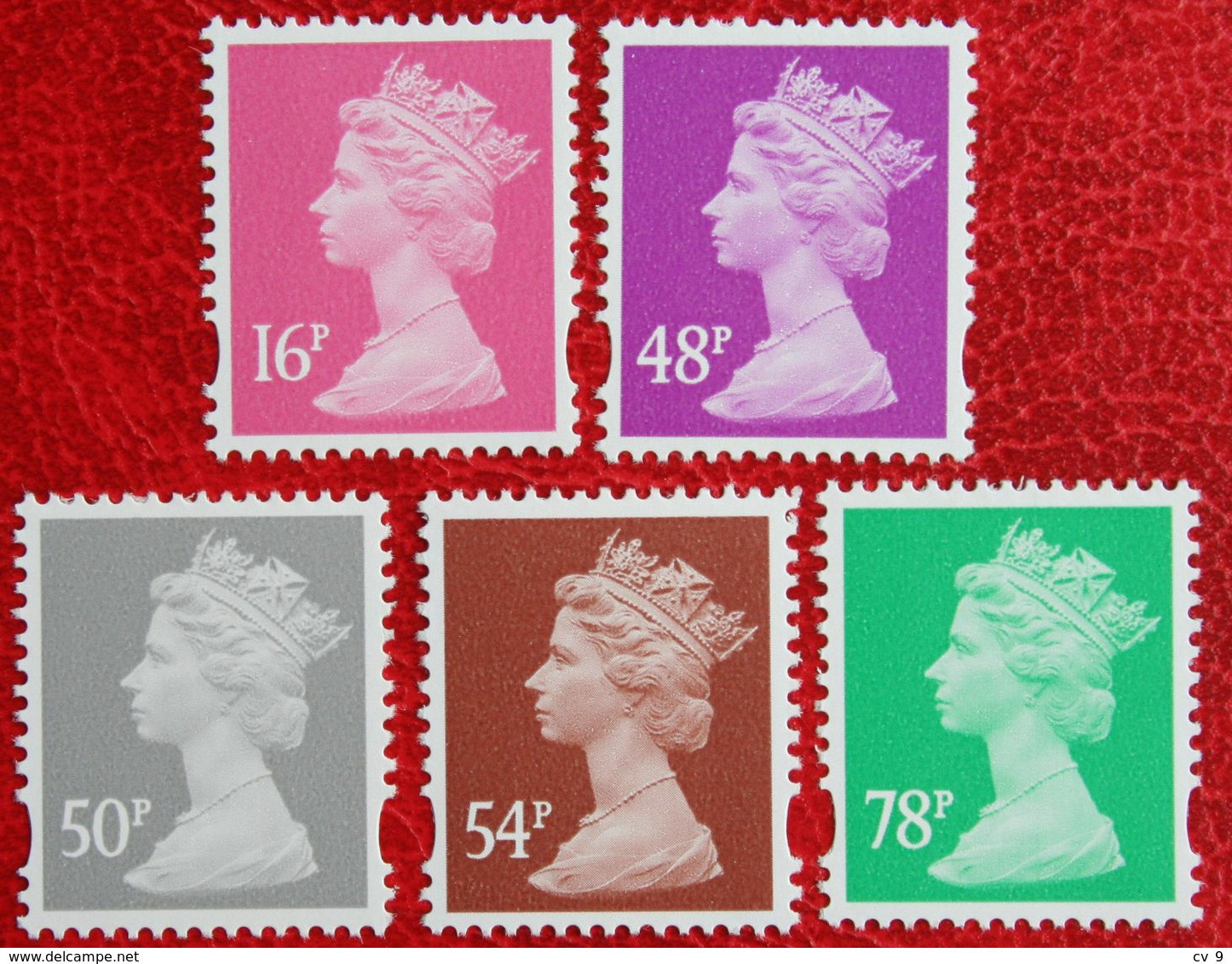 Machin QE II Definitives 16p 48p 50p 54p78p (Mi 2514-2518) 2007 POSTFRIS MNH ** ENGLAND GRANDE-BRETAGNE GB GREAT BRITAIN - Neufs