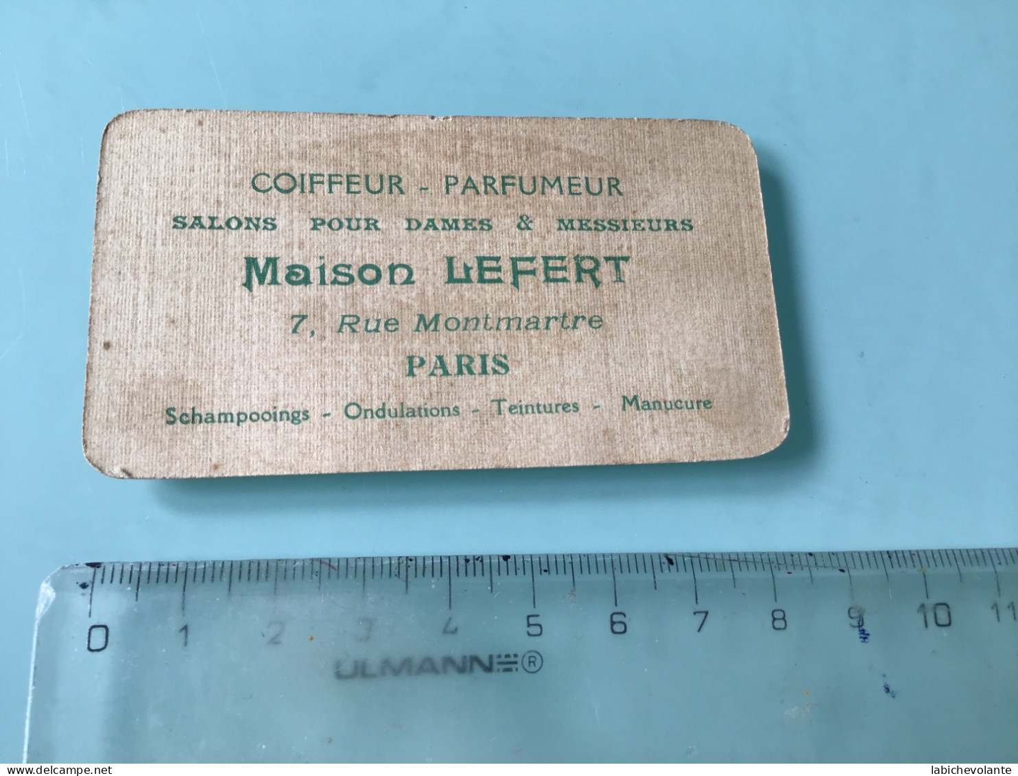 Carte Parfum POMPEÏA L.T.PIVER PARIS. Coiffeur Maison LEFERT - Non Classés