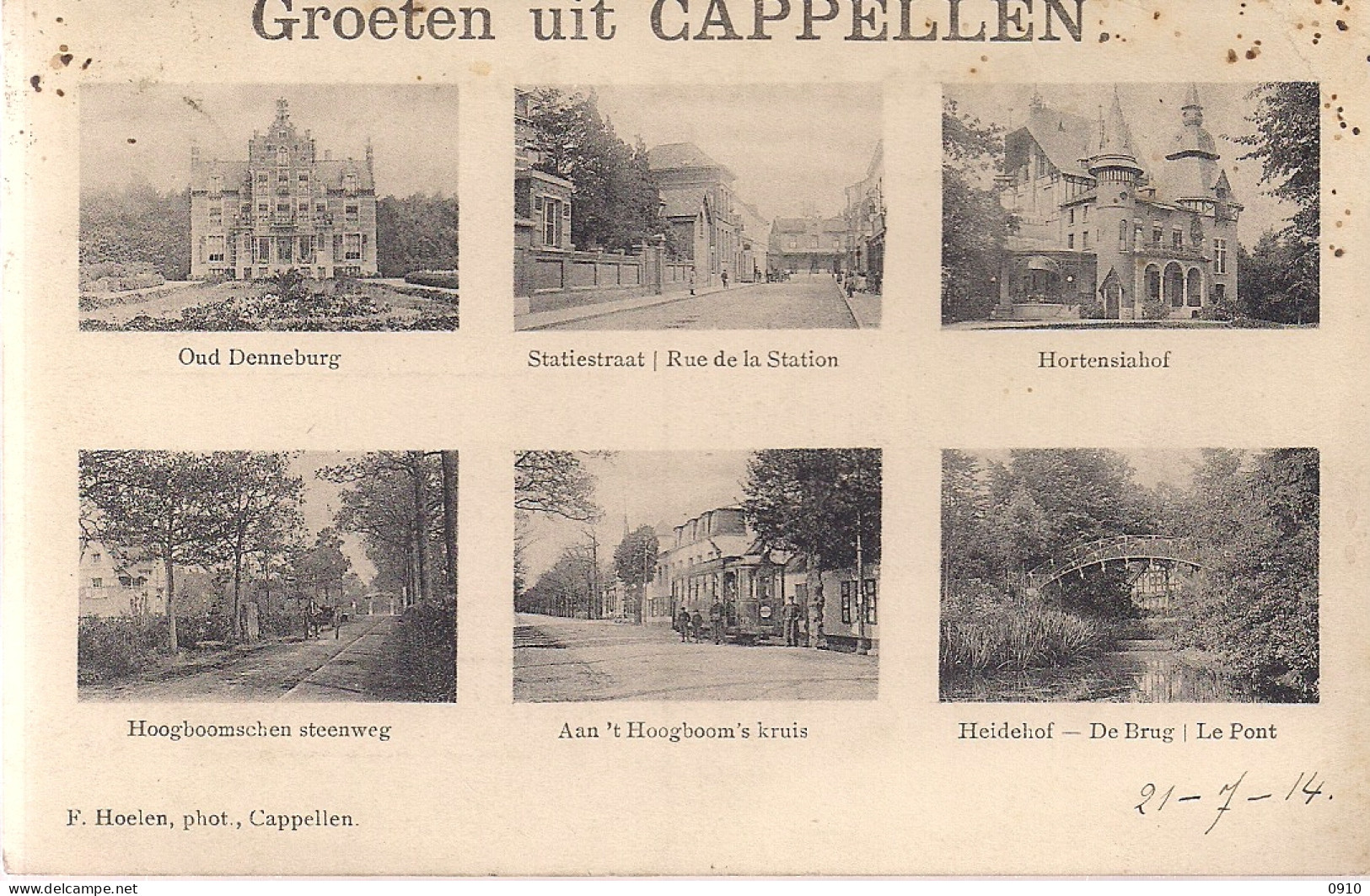 CAPPELLEN-KAPELLEN"GROETEN UIT .... MET O.A. OUD DENNEBURG,STATIESTRAAT,HOOGBOOMSCHE STEENWEG,HEIDEHOF"HOELEN - Kapellen