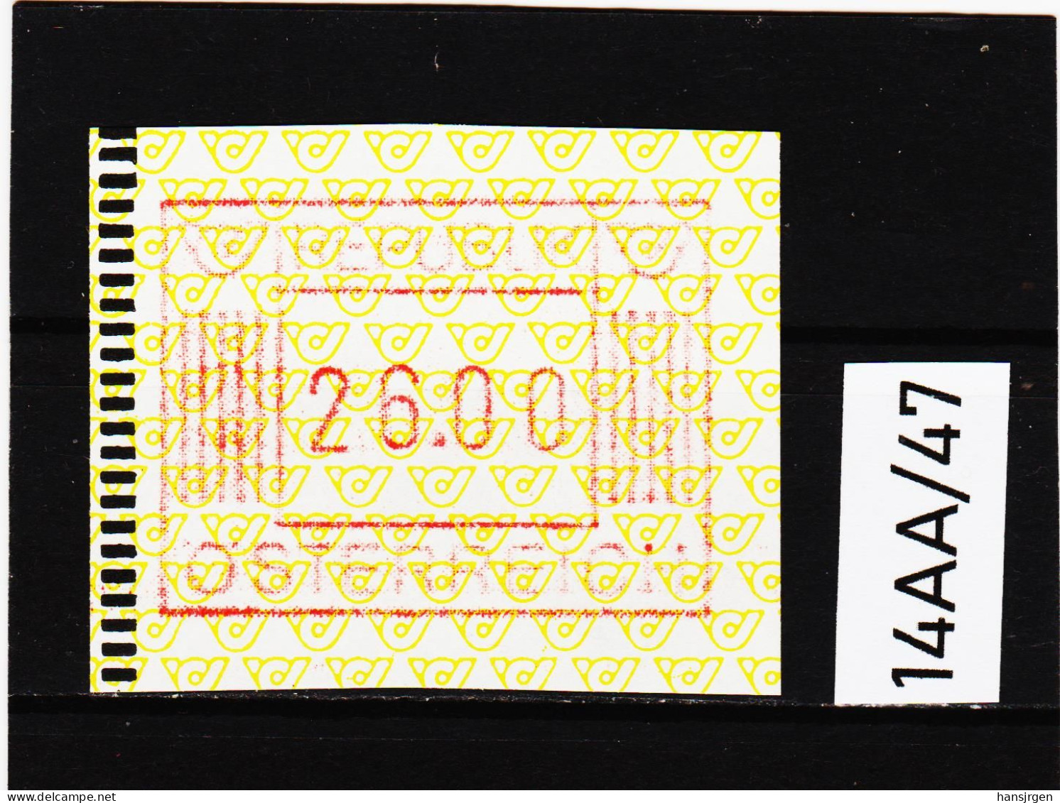 14AA/47  ÖSTERREICH 1983 AUTOMATENMARKEN 1. AUSGABE  26,00 SCHILLING   ** Postfrisch - Unused Stamps