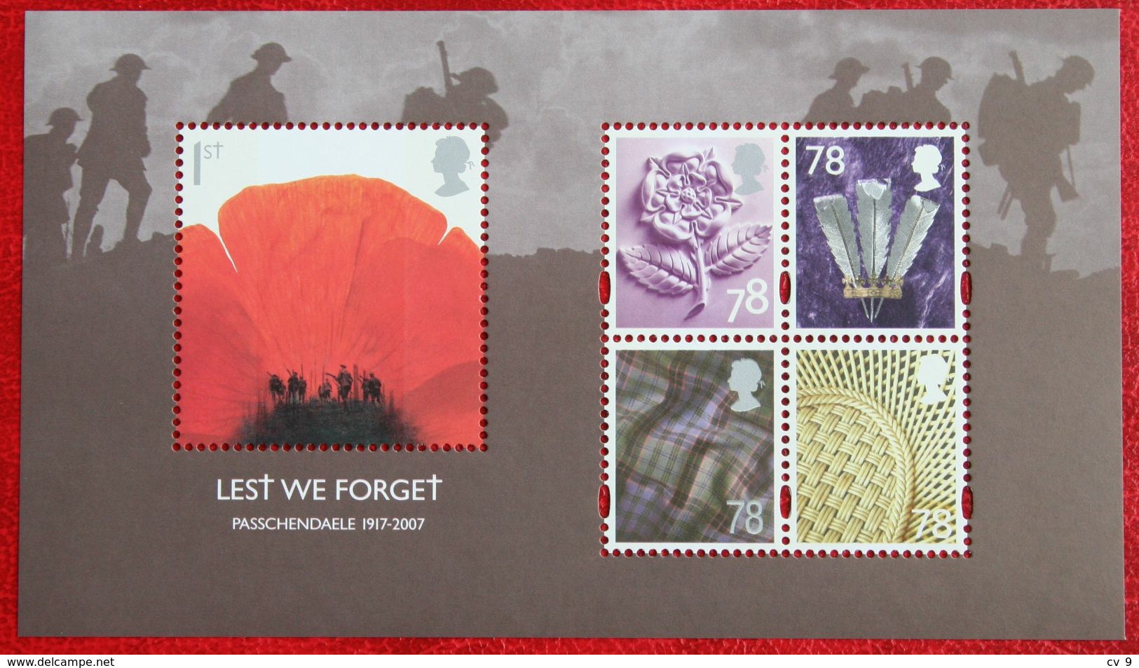 Lest We Forget PASSCHENDAELE (Mi 2598 Block 41) 2007 POSTFRIS MNH ** ENGLAND GRANDE-BRETAGNE GB GREAT BRITAIN - Ungebraucht