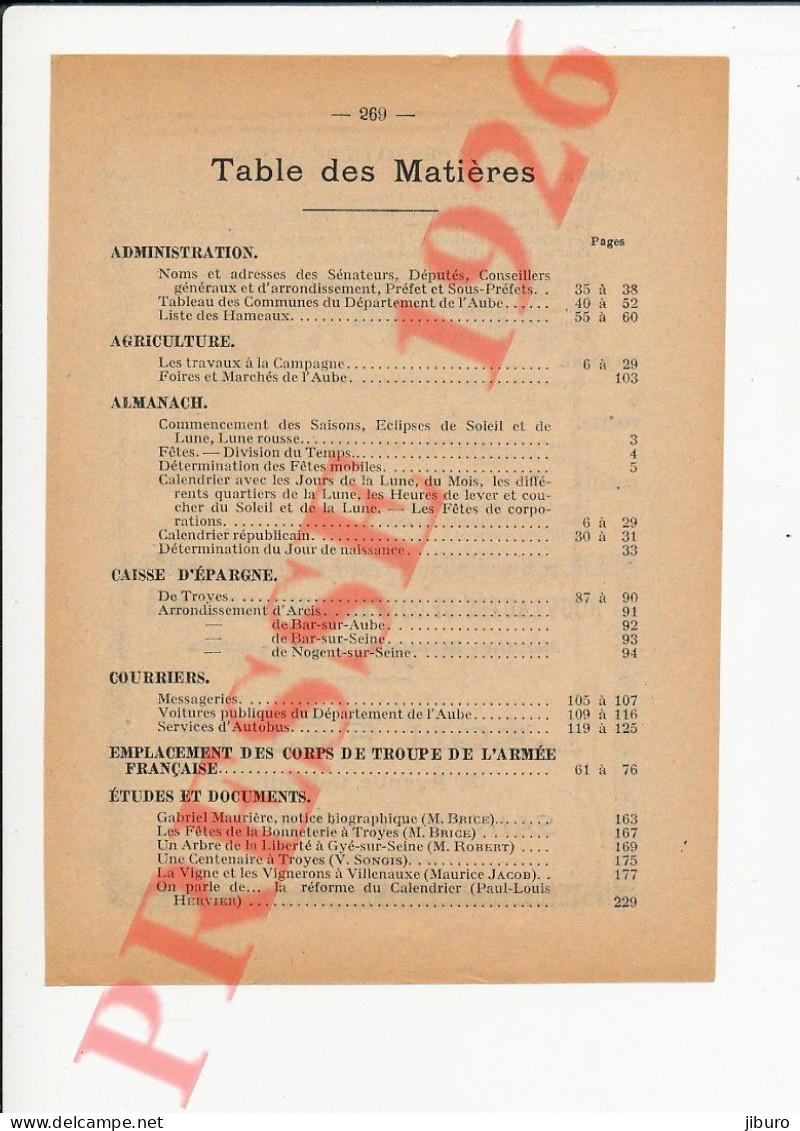 Publicité 1926 Léon Félix Avenue Gallieni Sainte-Savine Mercerie Bonneterie - Non Classés