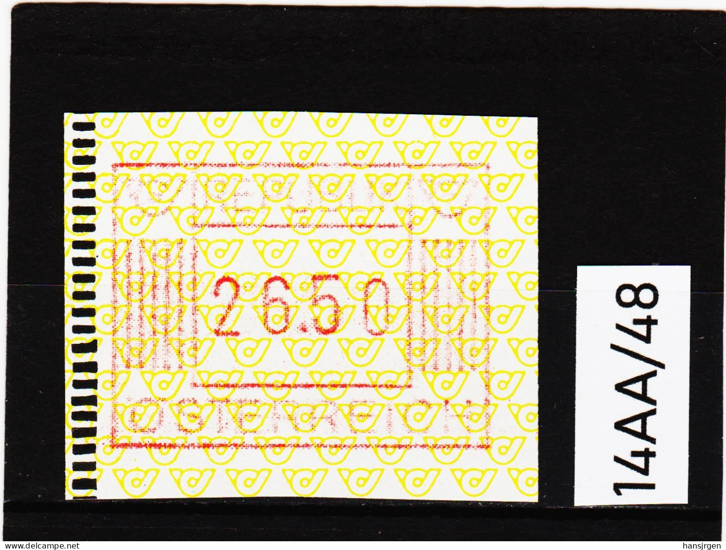 14AA/48  ÖSTERREICH 1983 AUTOMATENMARKEN 1. AUSGABE  26,50 SCHILLING   ** Postfrisch - Automatenmarken [ATM]