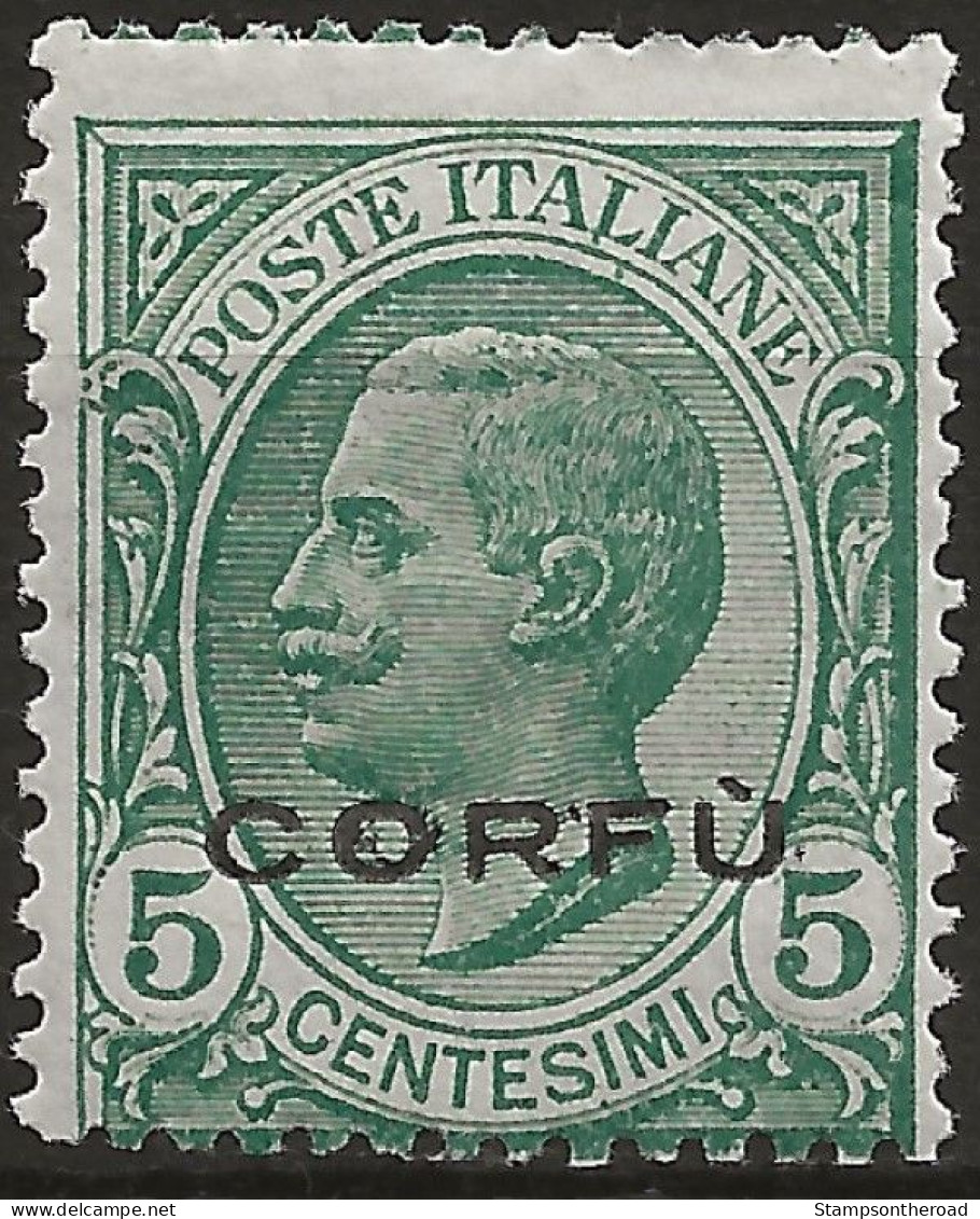 TRCO1L -1923 Terre Redente/Corfù, Sassone Nr. 1, Francobollo Nuovo Con Traccia Di Linguella */ - Corfu