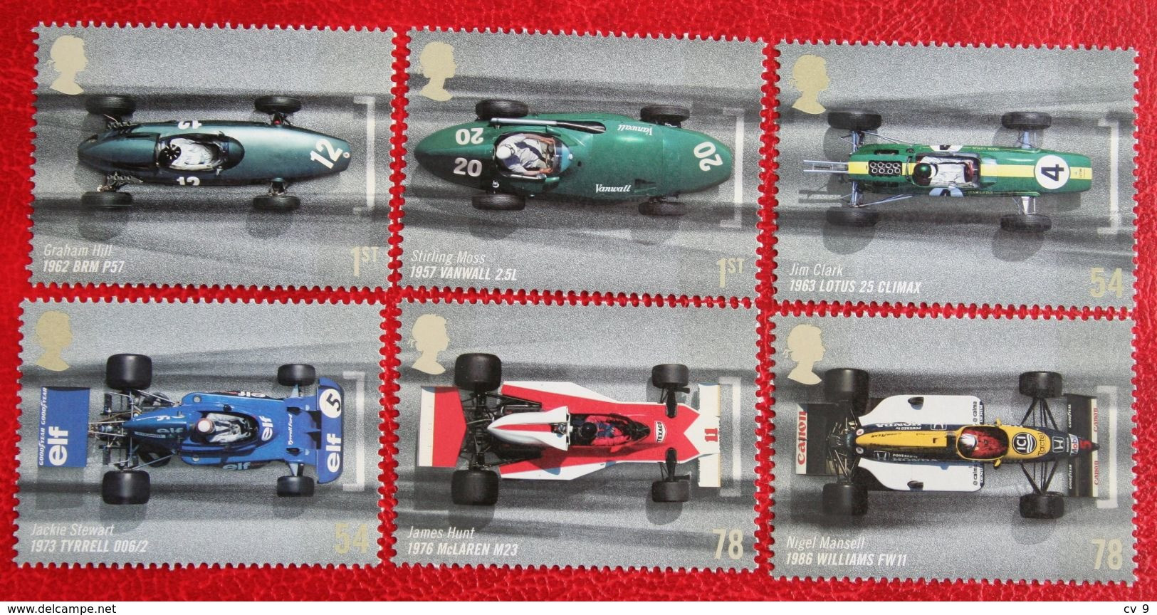 Race Cars Gran Prix Formula 1 MANSELL HUNT (Mi 2529-2534) 2007 POSTFRIS MNH ** ENGLAND GRANDE-BRETAGNE GB GREAT BRITAIN - Neufs