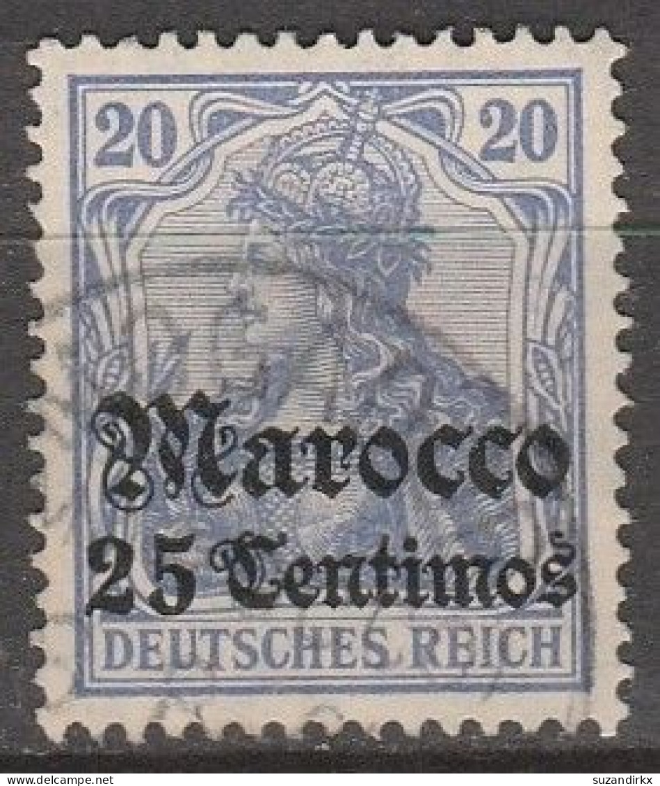 Marokko    .    Michel   .   37     .    O       .     Gestempelt - Deutsche Post In Marokko