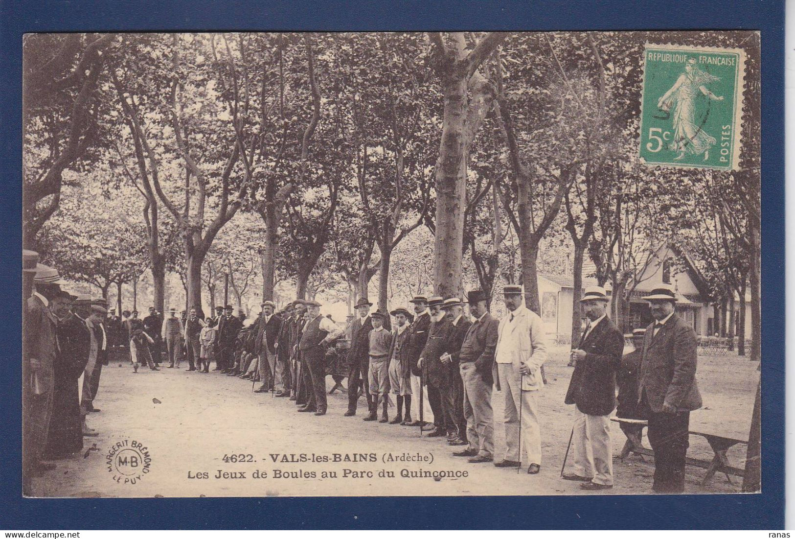 CPA Jeux De Boules Pétanque Circulé Ardèche - Boule/Pétanque