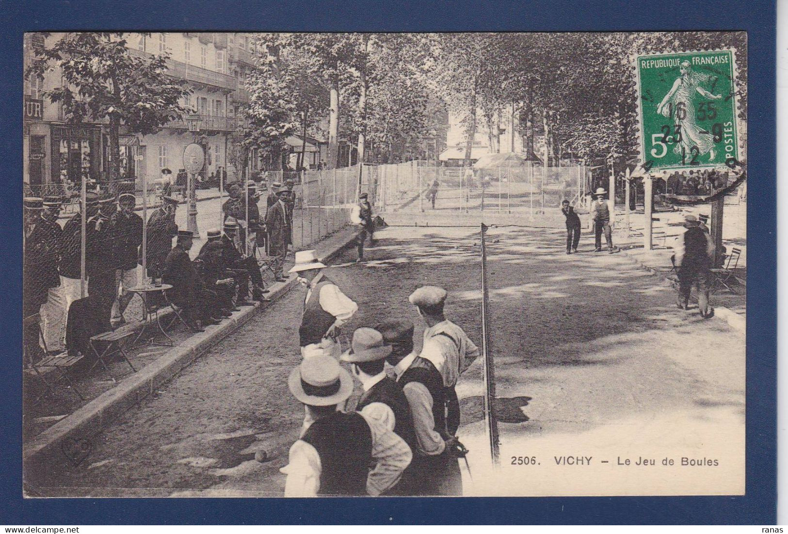 CPA Jeux De Boules Pétanque Circulé Vichy - Petanca