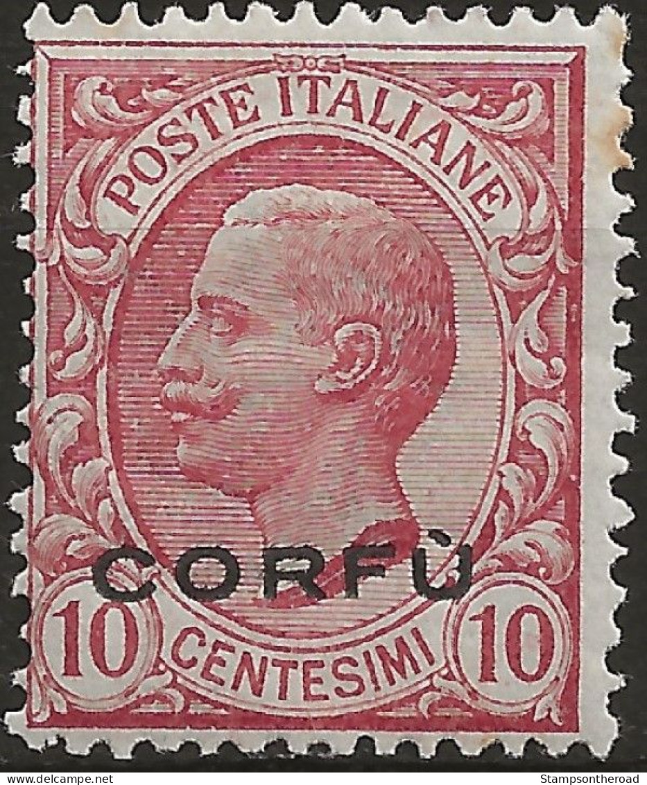 TRCO2L -1923 Terre Redente/Corfù, Sassone Nr. 2, Francobollo Nuovo Senza Linguella **/ - Corfou