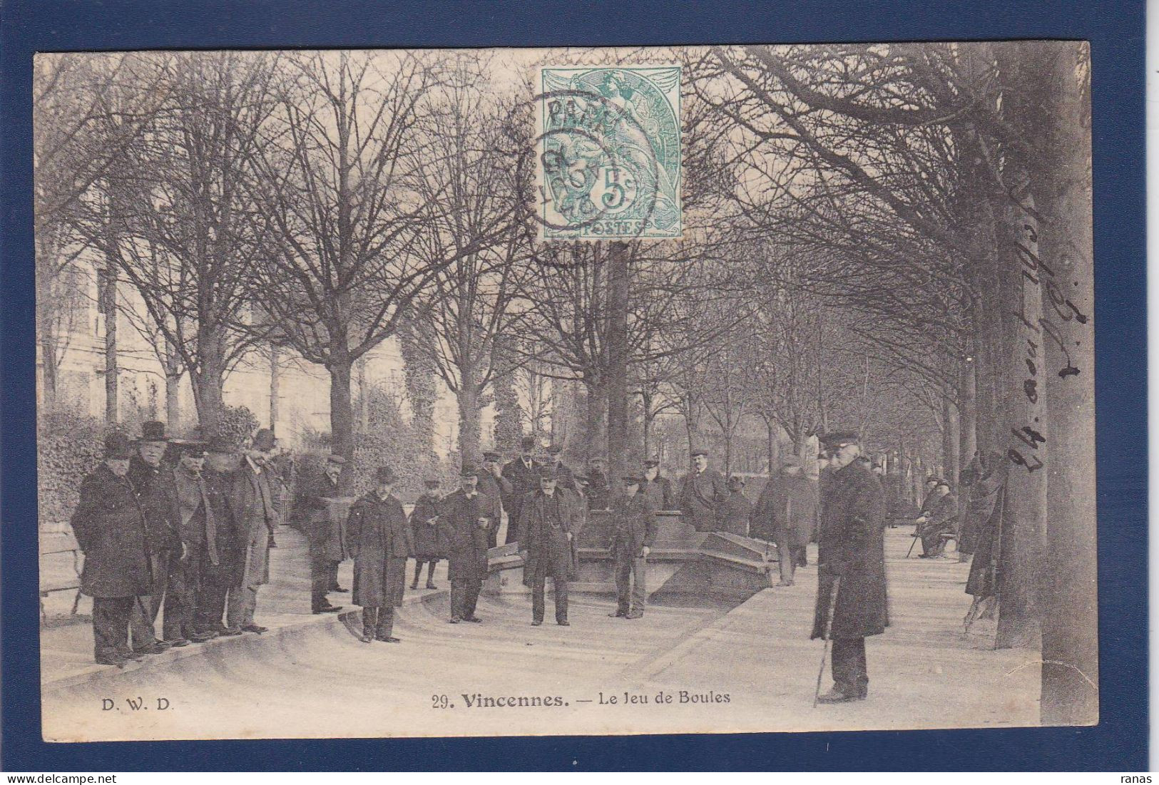 CPA Jeux De Boules Pétanque Circulé Vincennes - Bocce