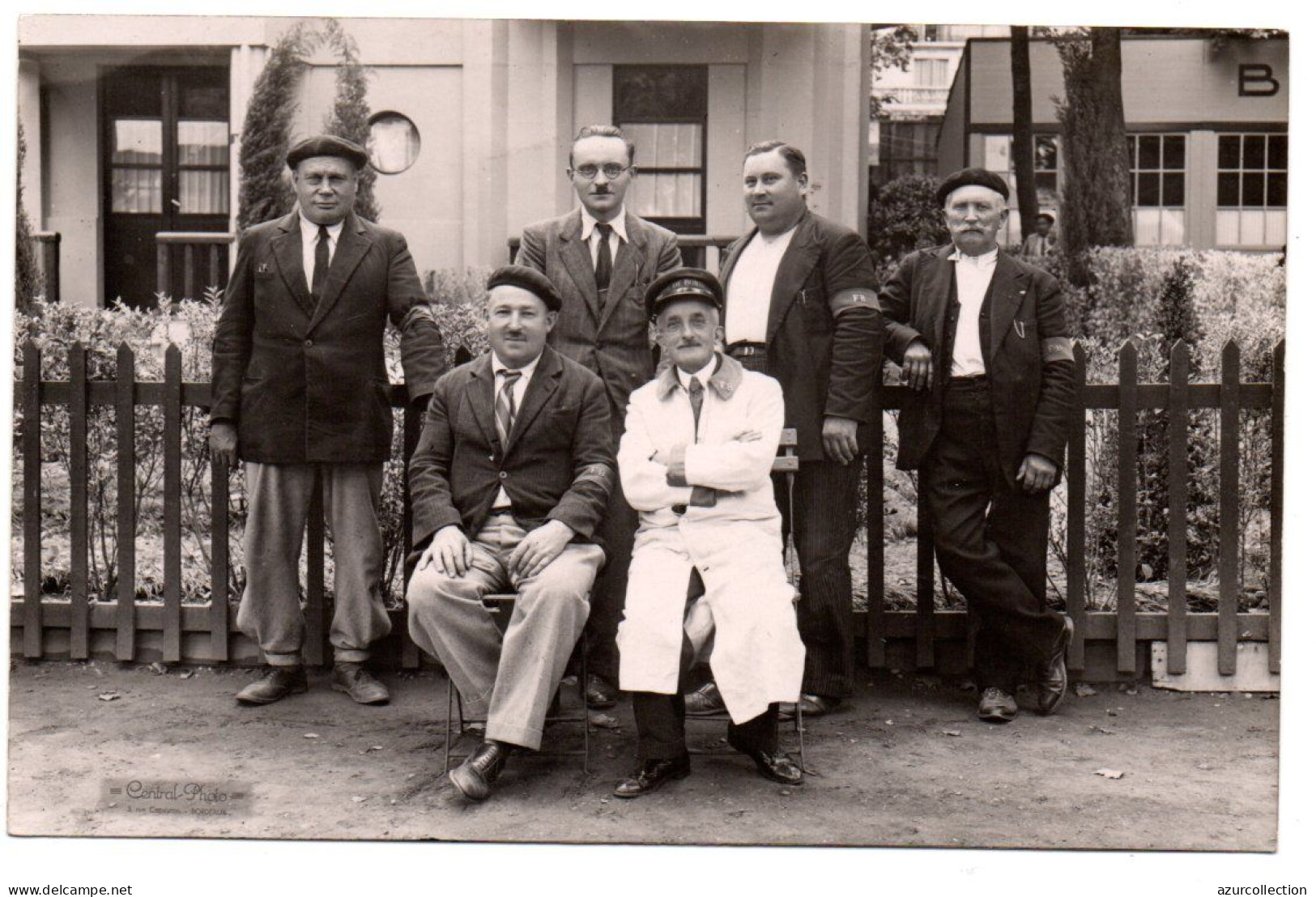 Foire De Bordeaux. Groupe D'employés. Carte Photo - Bordeaux