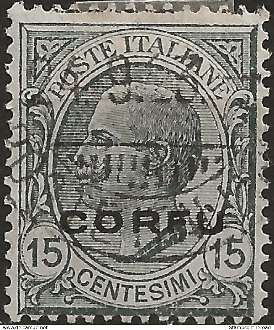 TRCO3U -1923 Terre Redente/Corfù, Sassone Nr. 3, Francobollo Usato Per Posta °/ - Corfou