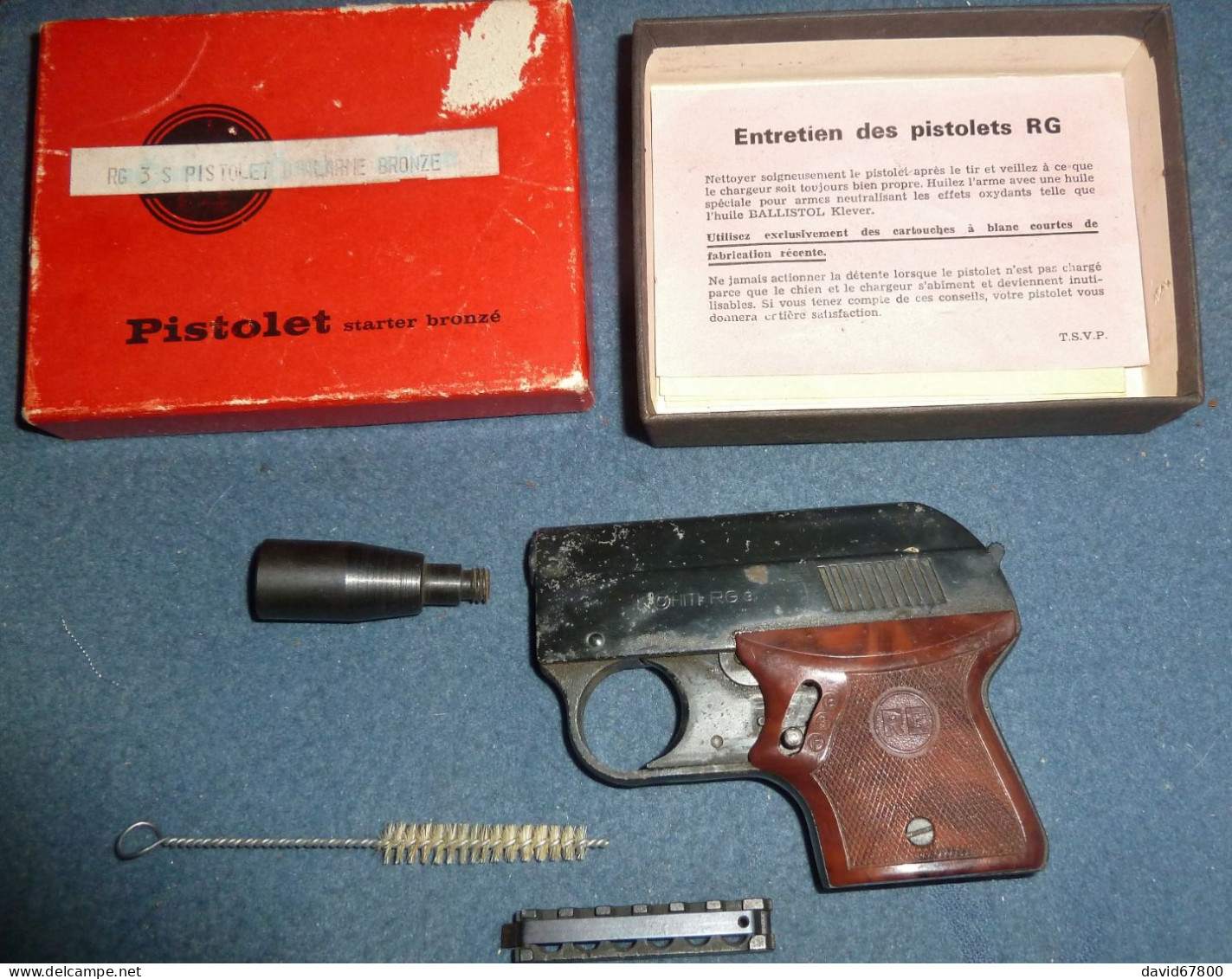 PISTOLET REVOLVER ALARME ET A GAZ MARQUE ROHM RG3S CAL 6 Mm VENTE LIBRE DANS SA BOITE - Armes Neutralisées