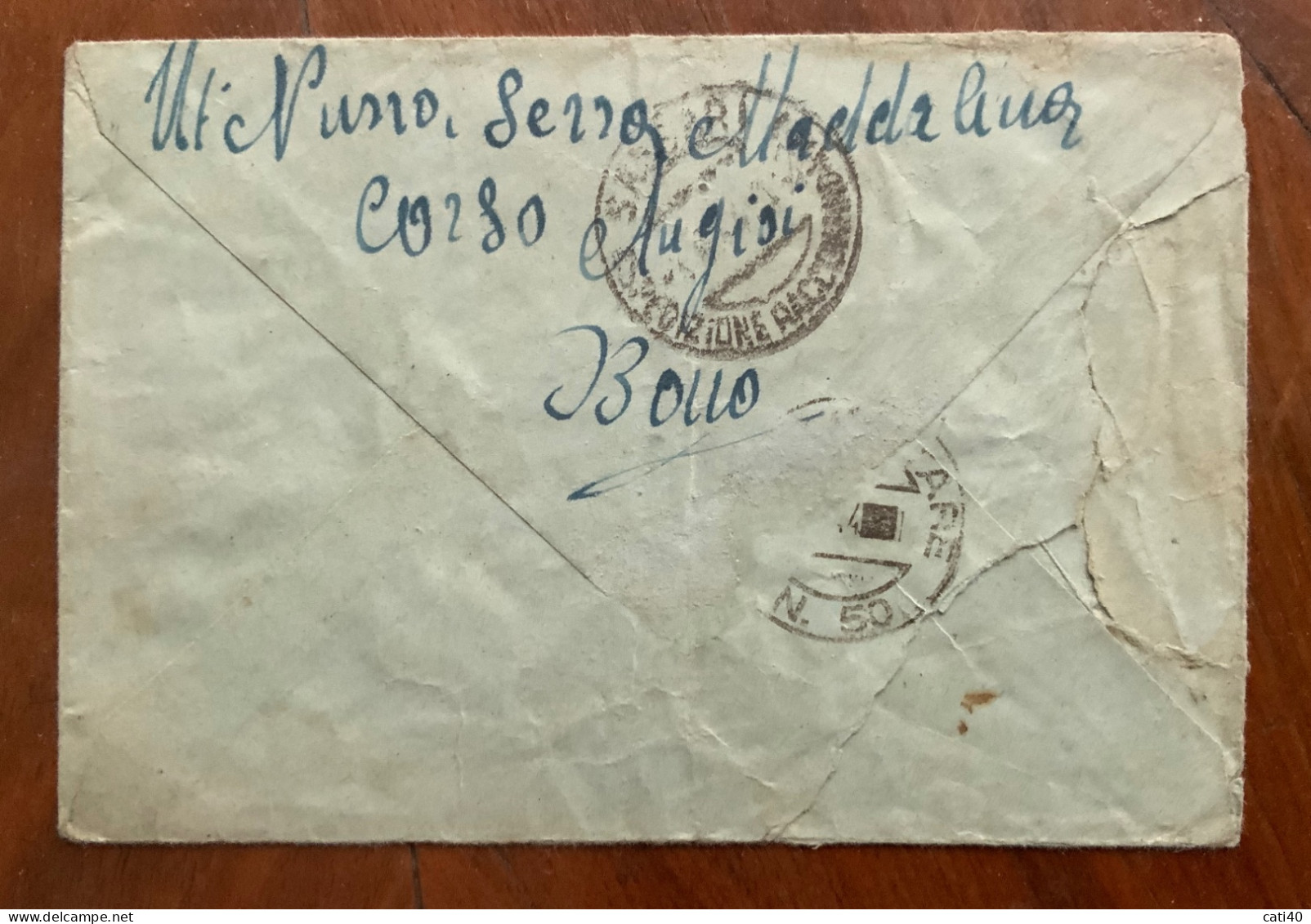 BONO * SASSARI * 1/6/44 Su L.1,75 + BONO Lineare - RACCOMANDATA PER  POSTA MILITARE 50 - ACS In Cartella - Marcofilía